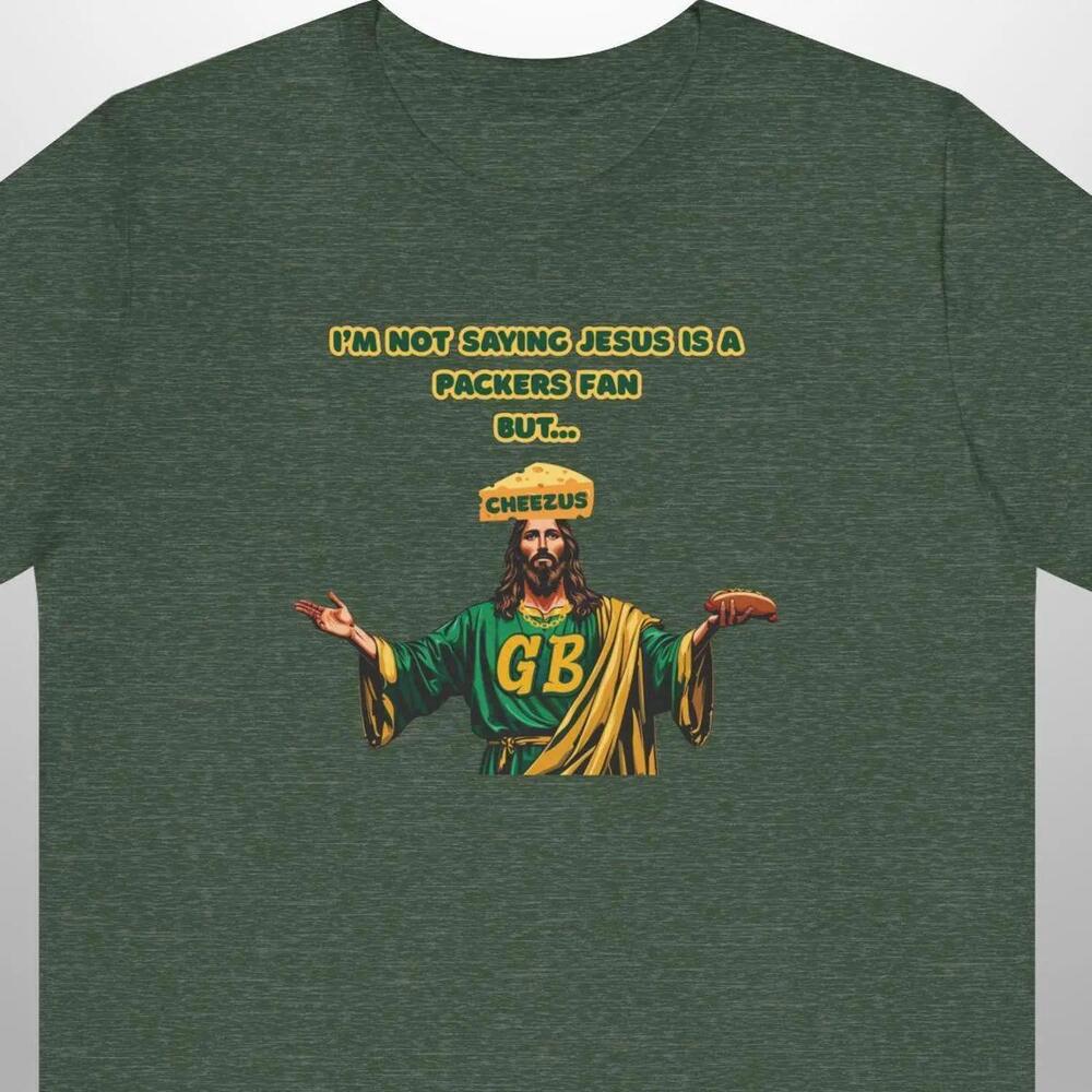 Funny Jesus Packers Fan T-Shirt Christian Football Tee